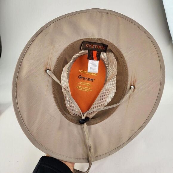 Stetson Men's No Fly Zone Preserver Nylon Hat Size M Airflow Safari Hats - Picture 9 of 12